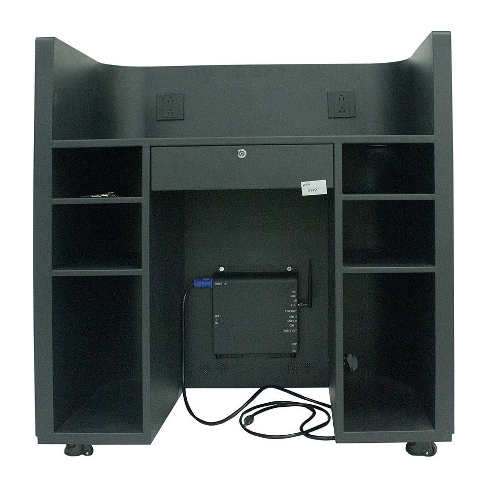 GOB Curved Multimedia LED Desk Display MD Series — Indoor Movable Digital Reception Table with GOB Technology - Image 11