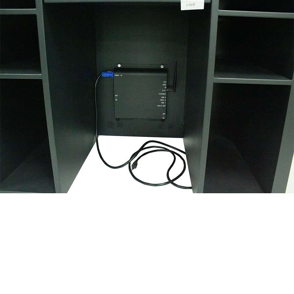 GOB Curved Multimedia LED Desk Display MD Series — Indoor Movable Digital Reception Table with GOB Technology - Image 14