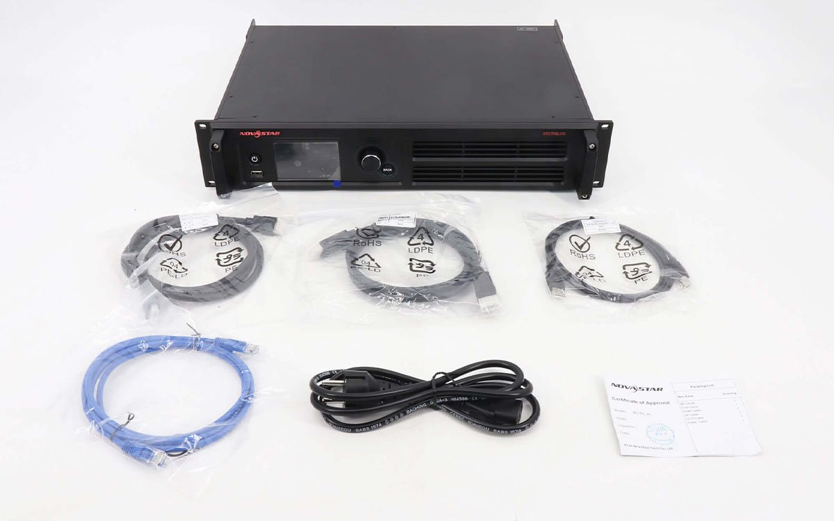 NovaStar MCTRL4K LED Display Controller — Ultra HD 3840×2160@60Hz LED Display Sending Box with HDR10/HLG, 3D Support & 10G Fiber Transmission