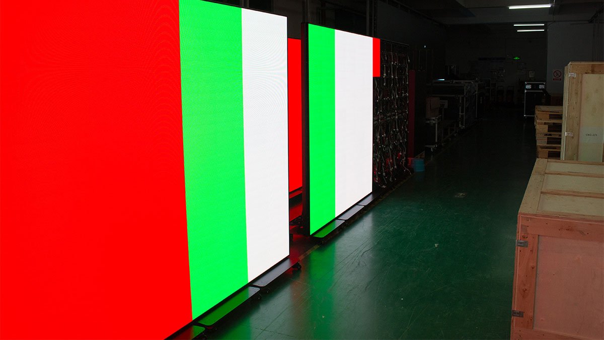 Floor Standing LED Poster deployed at event
