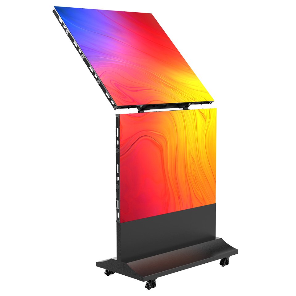 P1.5mm/P1.9mm Foldable GOB LED Poster Display PF Series — Indoor Folding Digital Advertising Screen