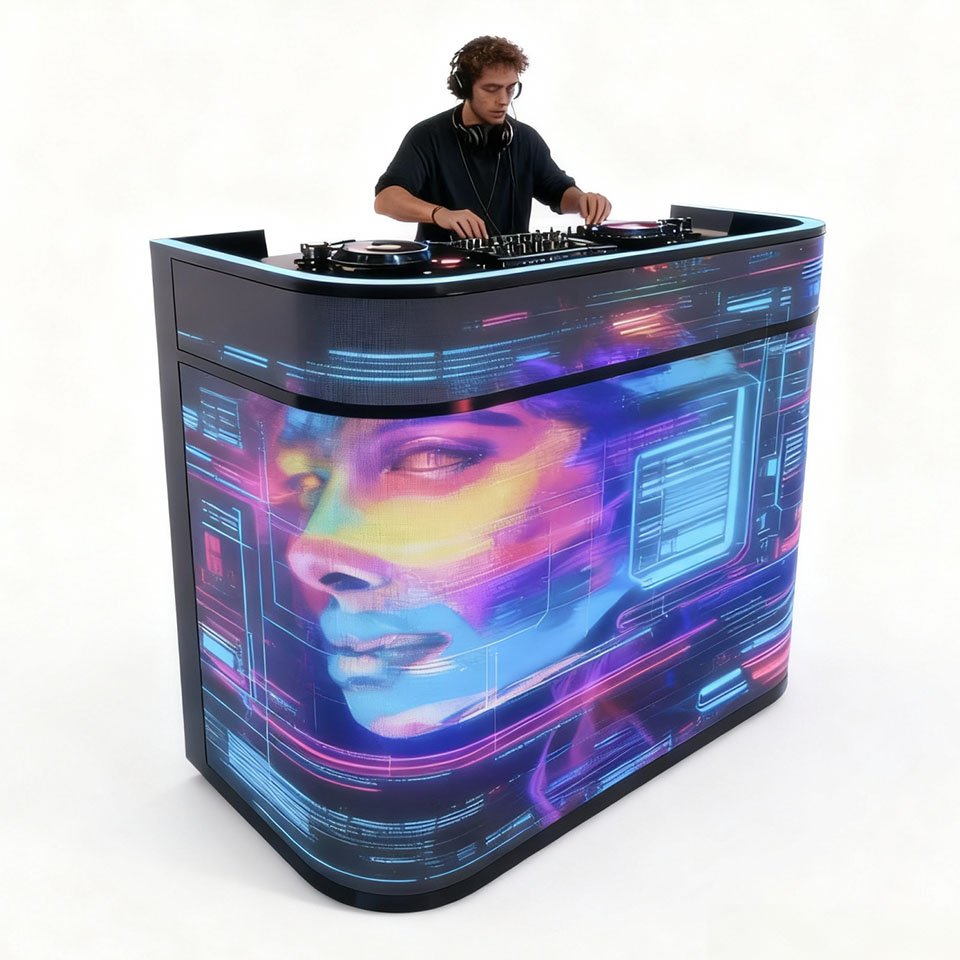 Compact LED Reception Desk Corporate Lobby Thumbnail