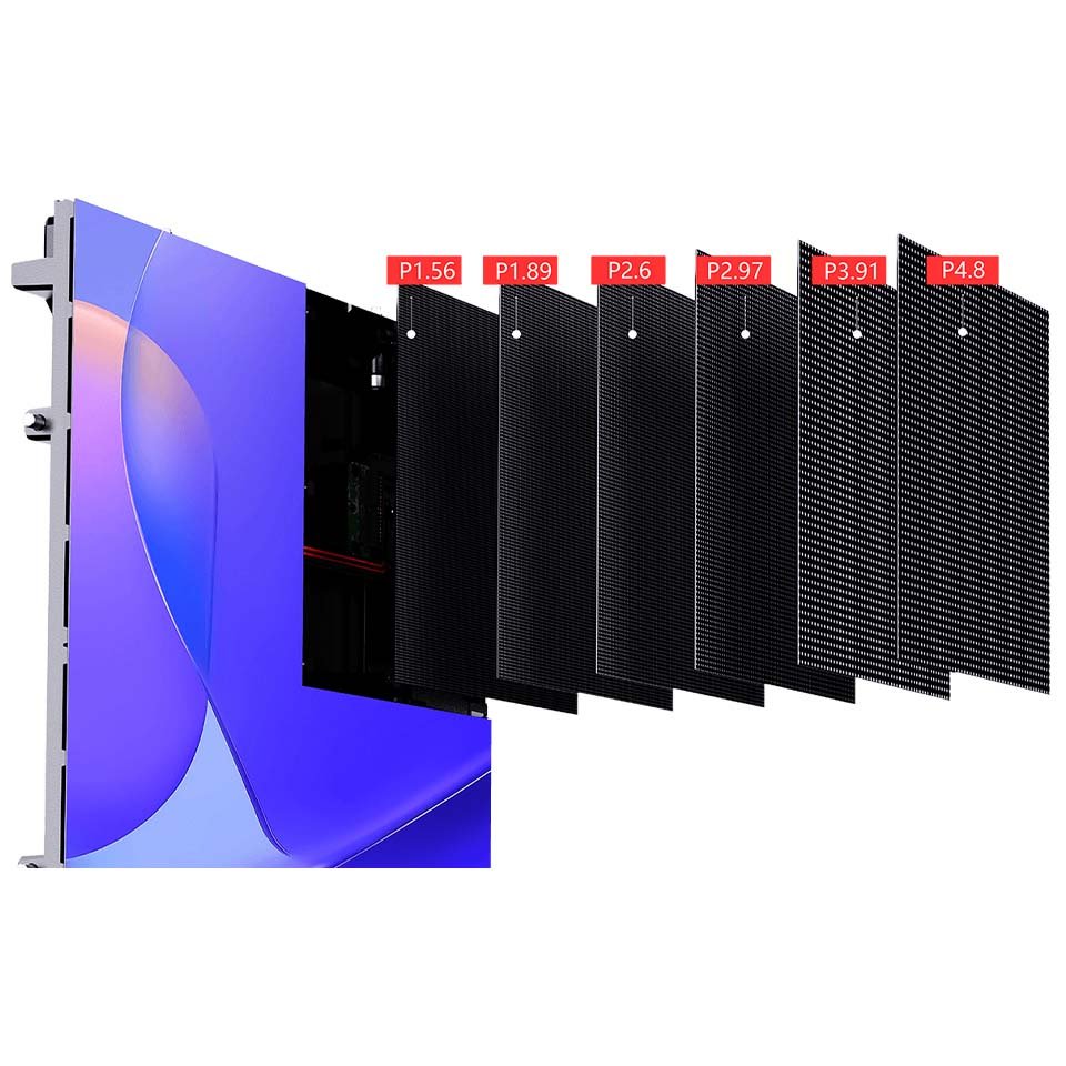 HD Indoor Fixed Installation LED Display IF4 — Flip Chip COB Ultra-Thin 38mm | 16:9 2K/4K | 30% Power Saving | P1.25-P2.3