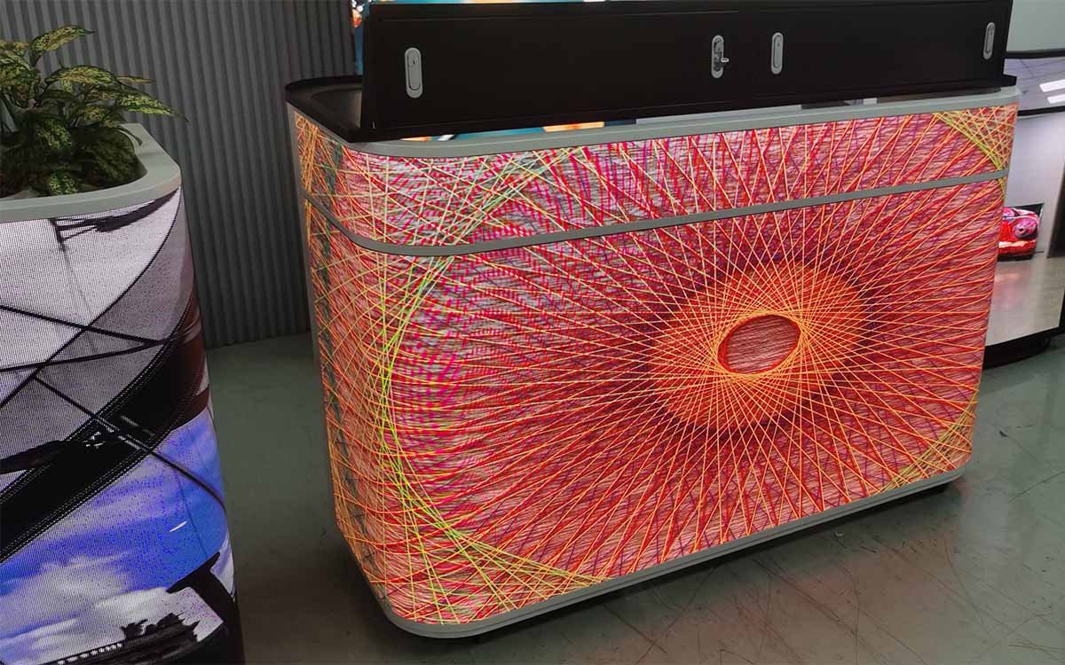 All-In-One LED Reception Desks, customized desktop