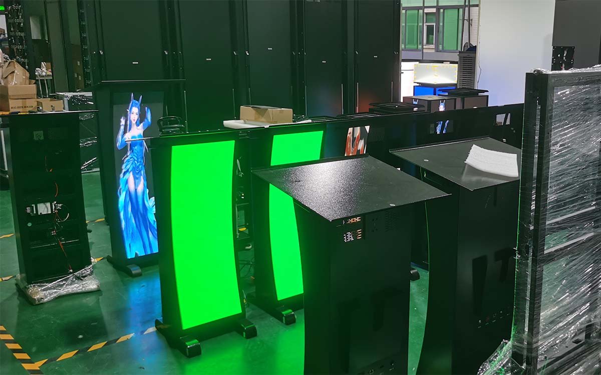 Standard LED Podium in action