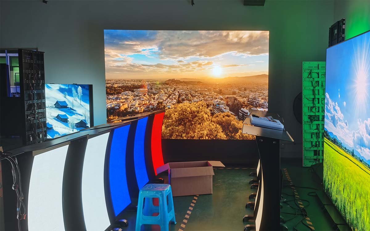Premium LED Podium in action