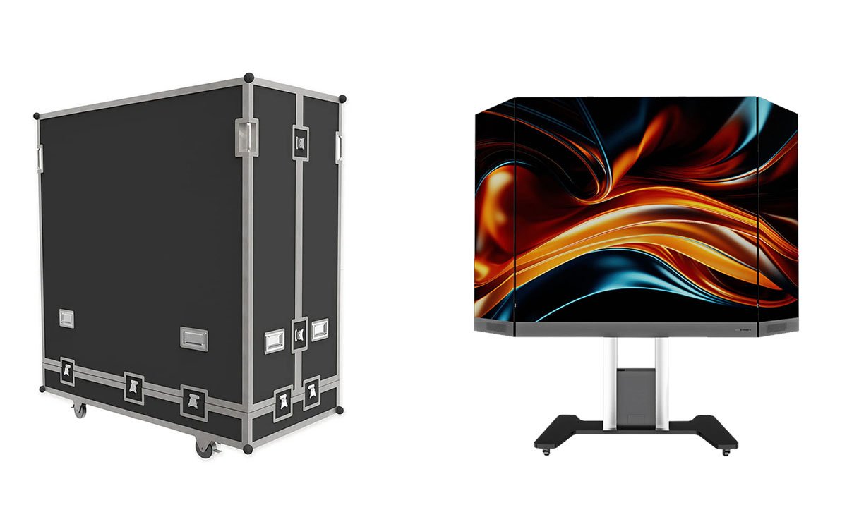 Foldable All-In-One LED Display - portable trolley