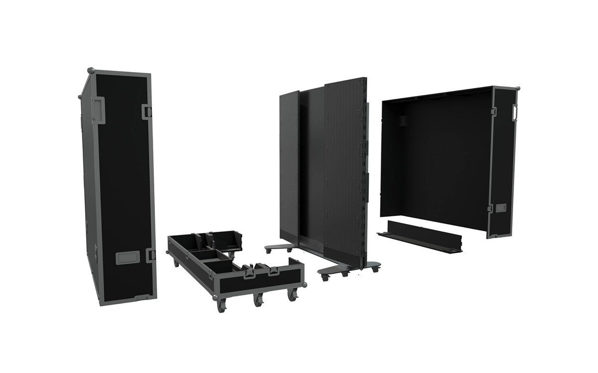 Foldable All-In-One LED Display - portable trolley