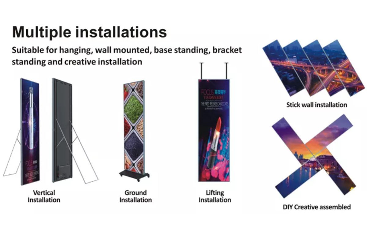 Ceiling Mounted LED Poster suspended thumbnail
