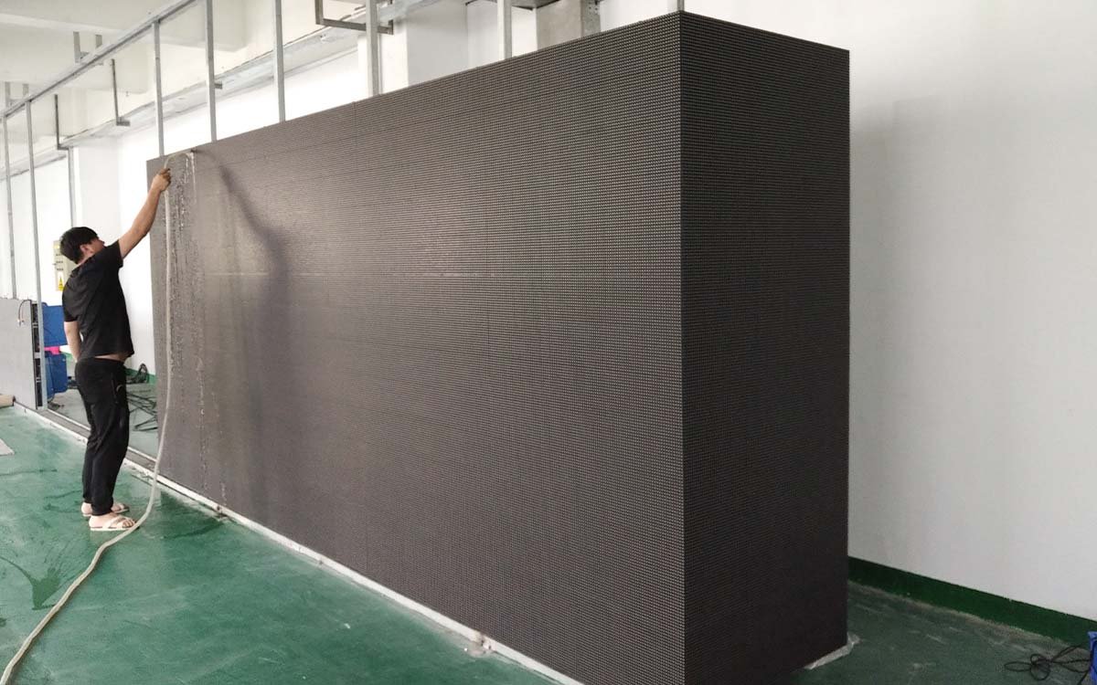 IP65 Weatherproof fixed installation stadium advertising LED display cabinet