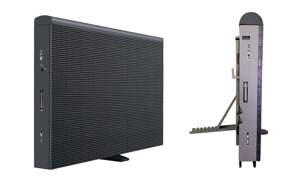 Fixed Installation Stadium Perimeter Display Side View - Slim Design