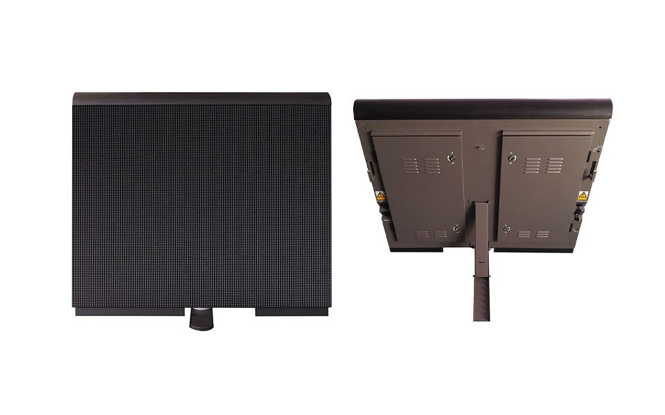Fixed Installation Stadium Perimeter Display Back View - Quick-Lock Modules