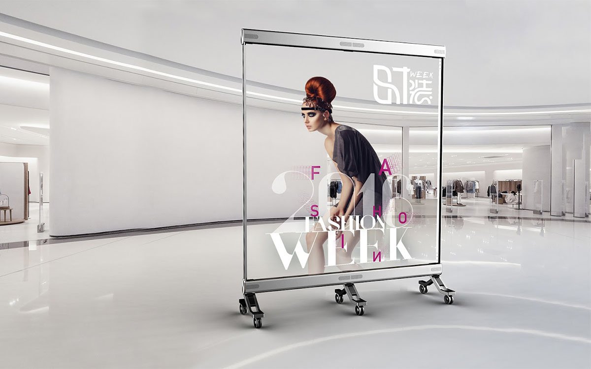 Transparent LED Display for retail storefront