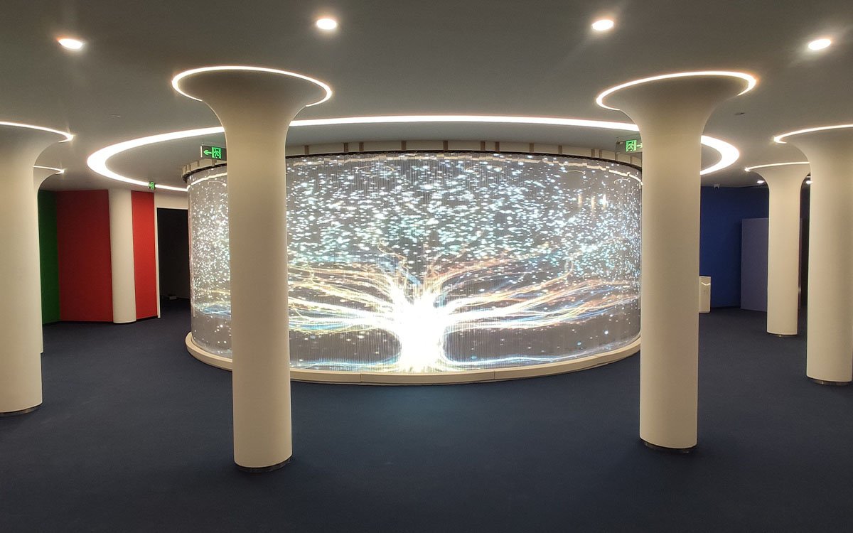 Corporate Headquarters Transparent LED Display Installation