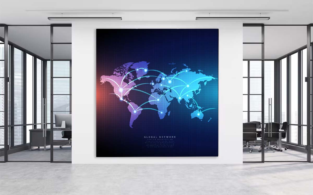 Wall-Mounted LED Poster