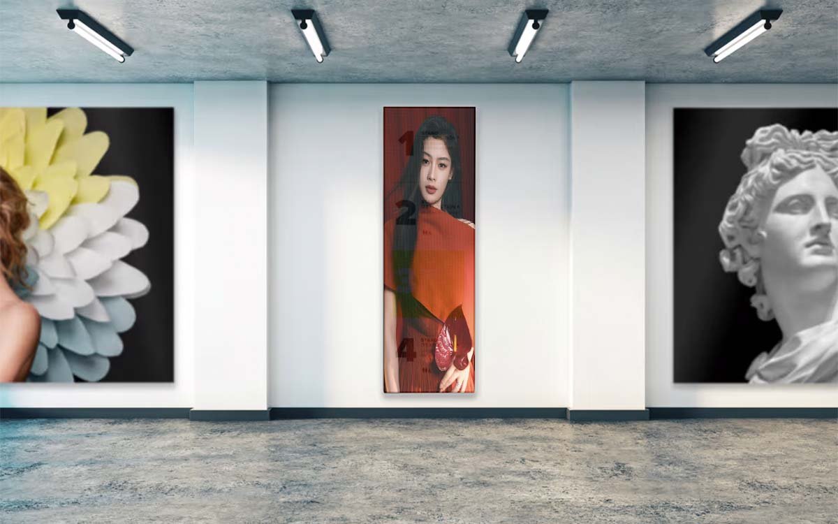 Wall Mounted LED Poster in campus - auditorium