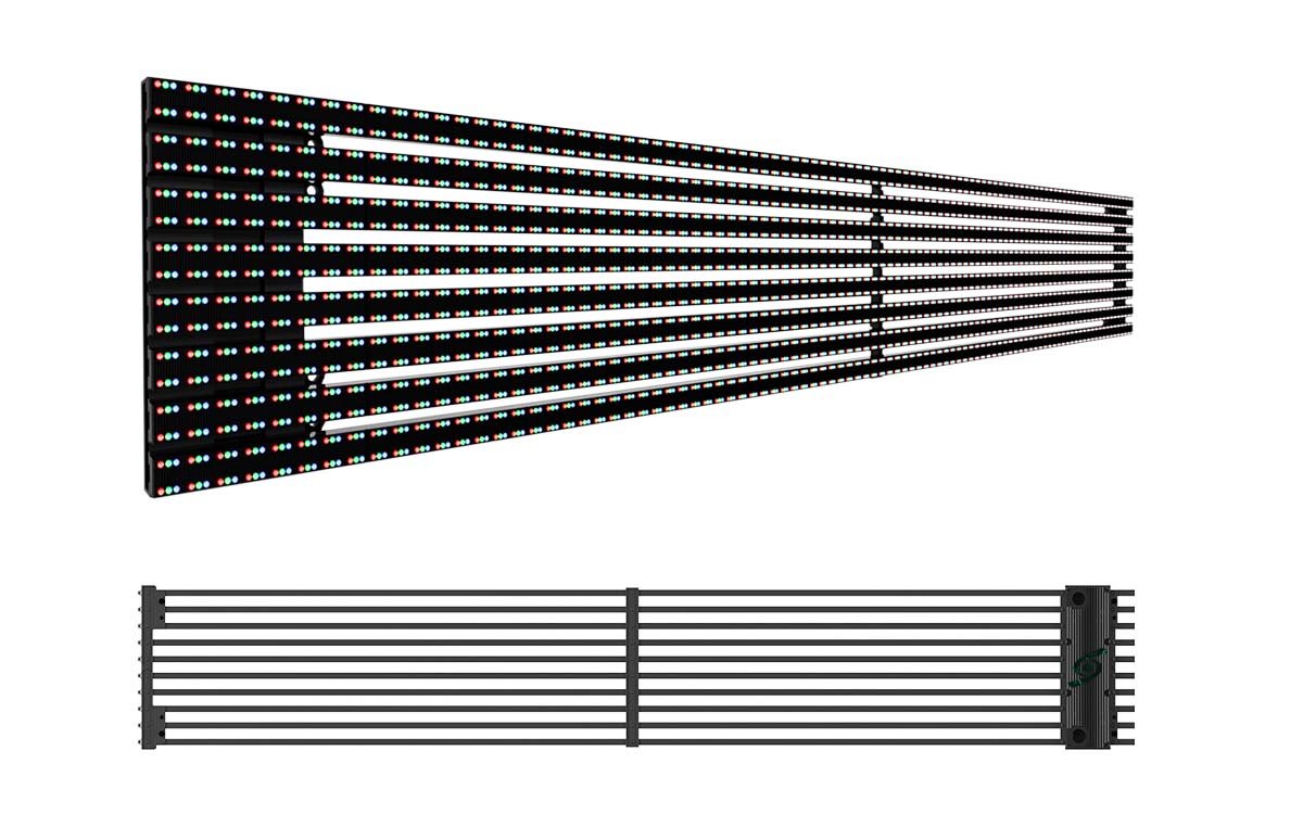 Stadium Sports Broadcast Transparent LED Display 3.91-7.8mm